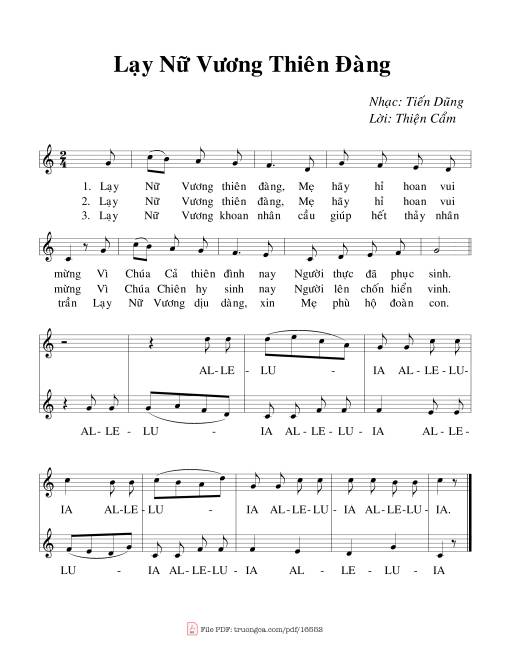 Lạy Nữ Vương Thiên đàng