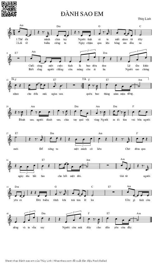 Đành sao em - Thùy Linh