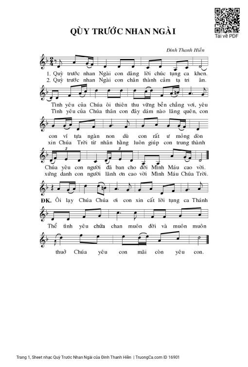 Quỳ Trước Nhan Ngài