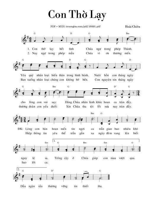 Con Thờ Lạy - Hoài Chiên