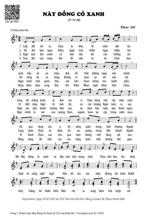 Này đồng Cỏ Xanh (tv 22)