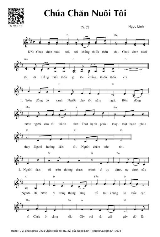 Chúa Chăn Nuôi Tôi (tv. 22)