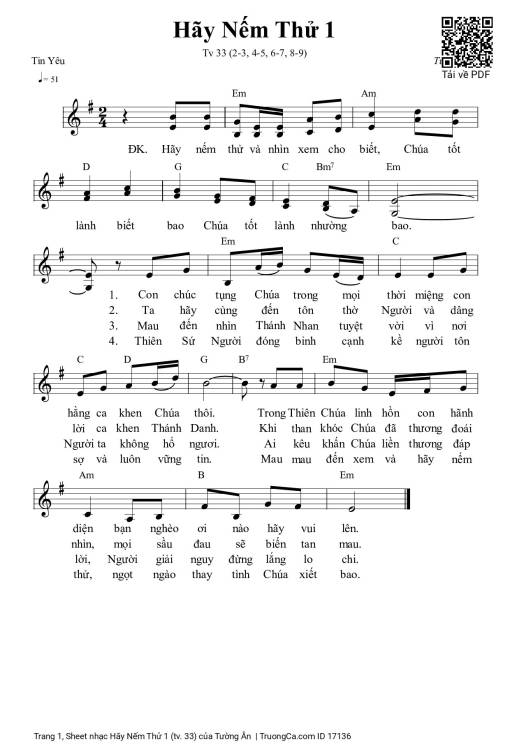 Hãy Nếm Thử 1 (tv. 33)