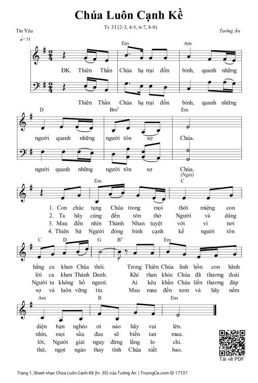 Chúa Luôn Cạnh Kề (tv. 33)