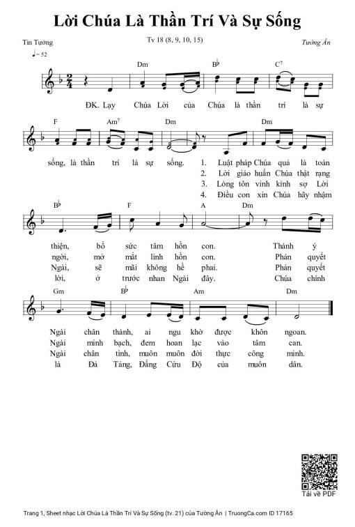 Lời Chúa Là Thần Trí Và Sự Sống (tv. 21)