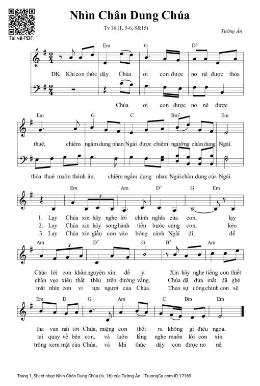 Nhìn Chân Dung Chúa (tv. 16)