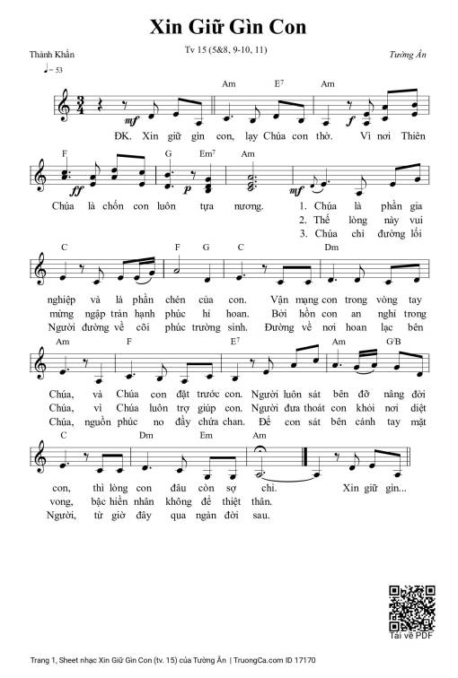 Xin Giữ Gìn Con (tv. 15)