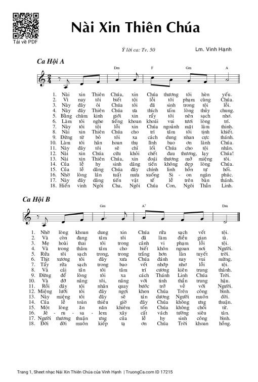 Nài Xin Thiên Chúa