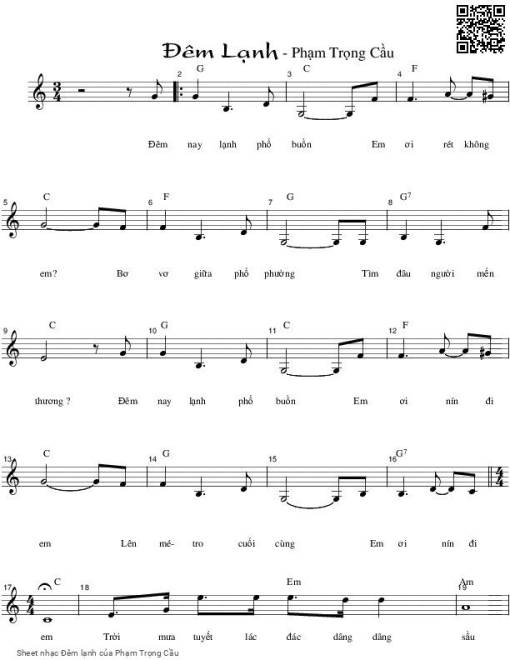 Đêm lạnh - Phạm Trọng Cầu