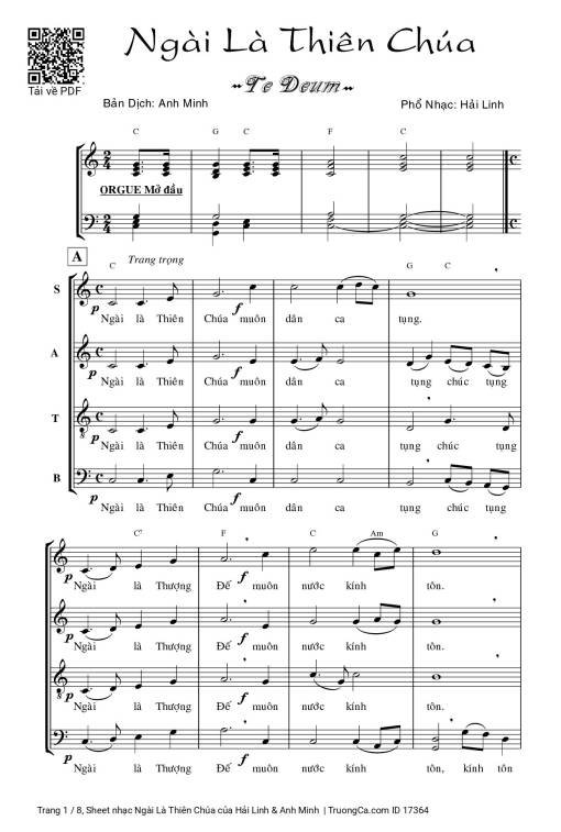 Ngài Là Thiên Chúa