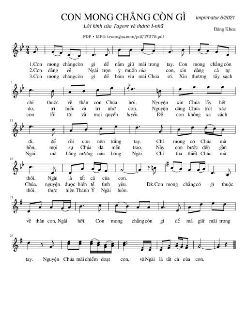 Con Mong Chẳng Còn Gì