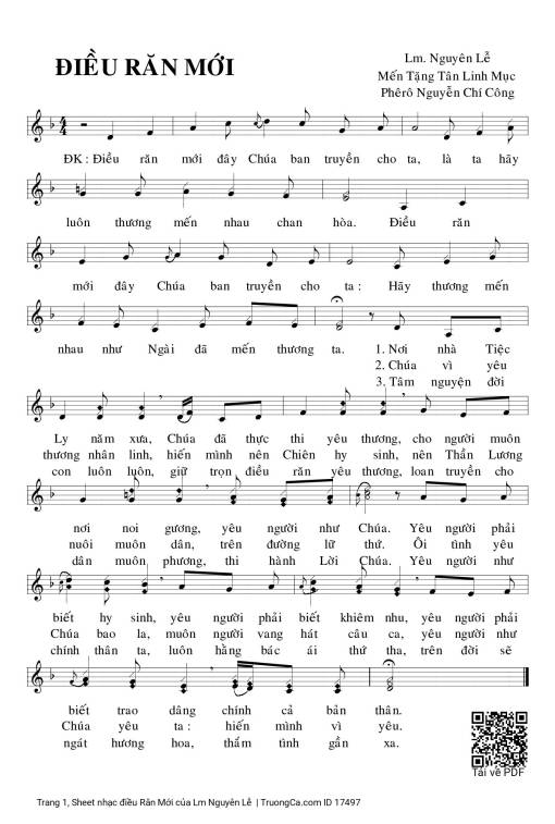 điều Răn Mới - Lm Nguyên Lễ