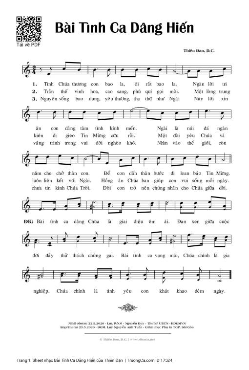 Bài Tình Ca Dâng Hiến