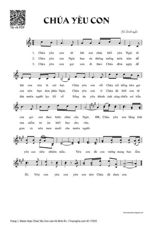 Chúa Yêu Con - Vũ Đình Ân