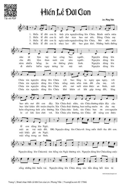 Hiến Lễ đời Con
