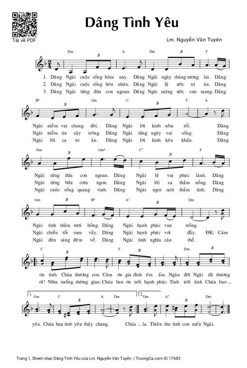 Dâng Tình Yêu - Lm. Nguyễn Văn Tuyên