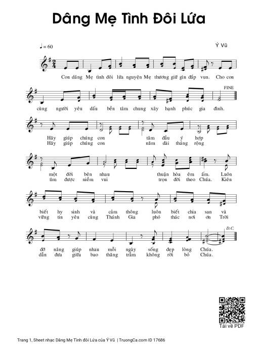 Dâng Mẹ Tình đôi Lứa