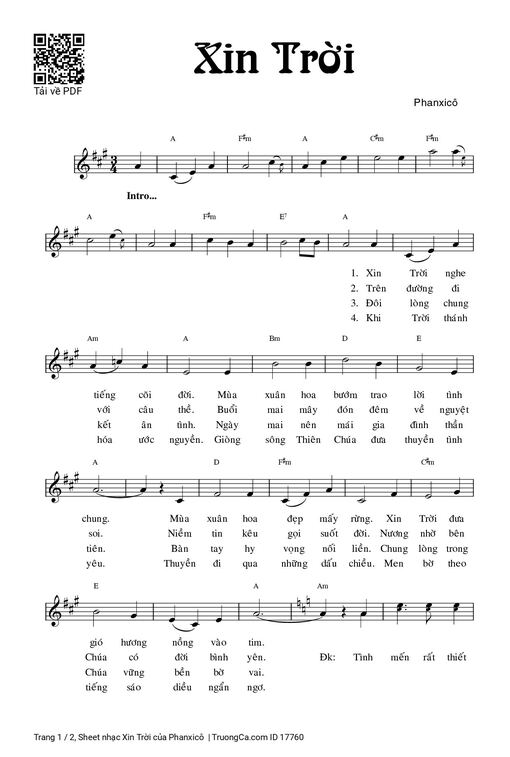 Xin Trời - Phanxicô