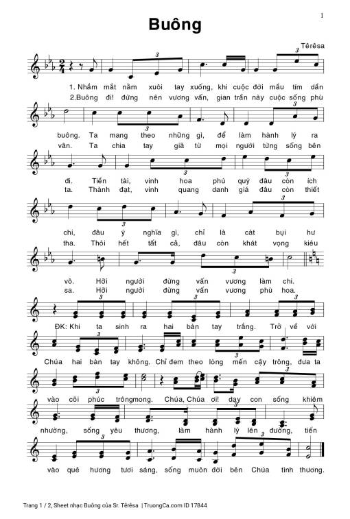 Buông - Sr. Têrêsa