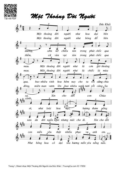 Một Thoáng đời Người