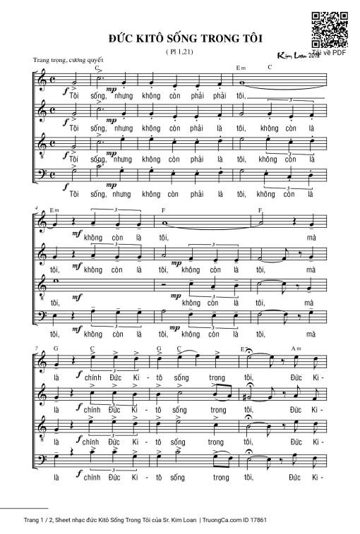 đức Kitô Sống Trong Tôi