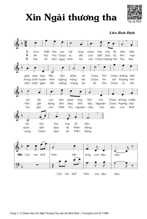 Xin Ngài Thương Tha