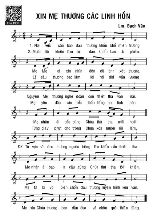 Xin Mẹ Thương Các Linh Hồn