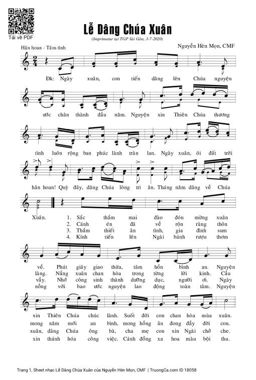 Lễ Dâng Chúa Xuân