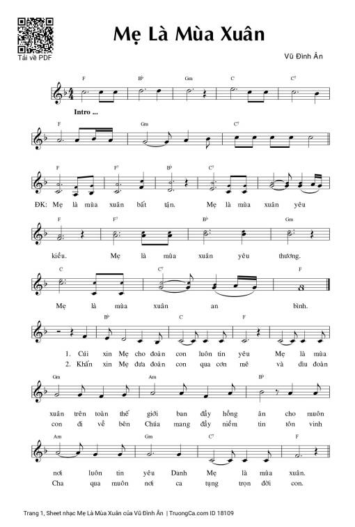 Mẹ Là Mùa Xuân - Vũ Đình Ân