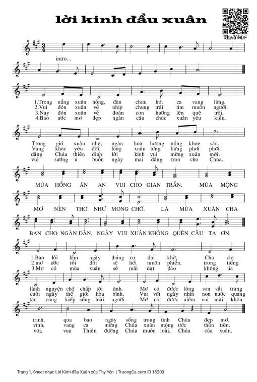 Lời Kinh đầu Xuân