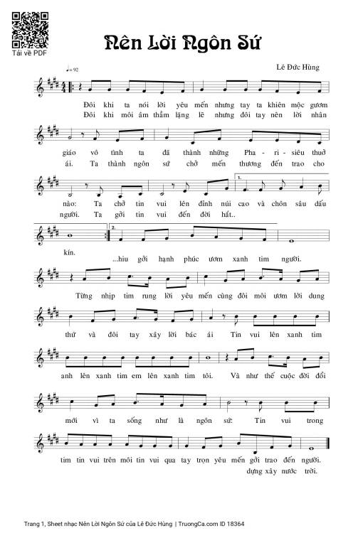 Nên Lời Ngôn Sứ