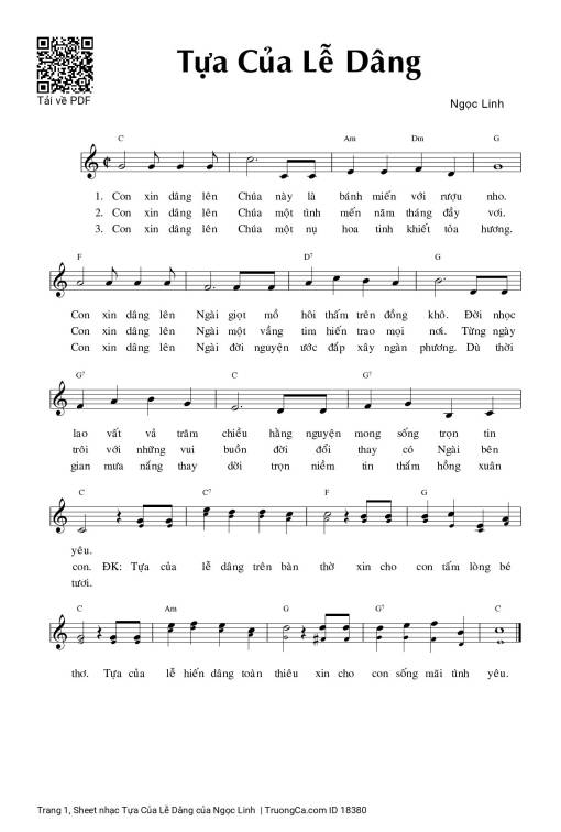 Tựa Của Lễ Dâng