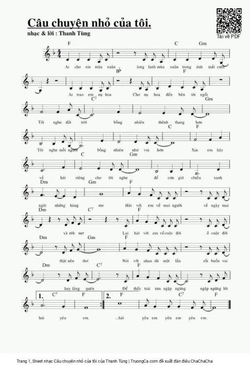 Câu chuyện nhỏ của tôi