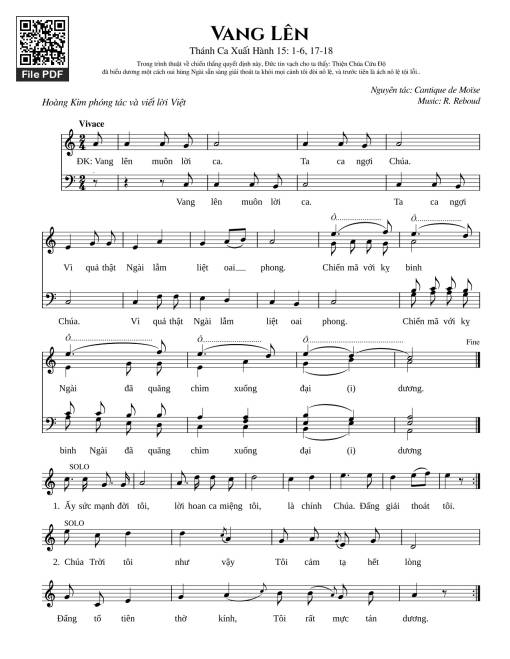 Vang lên - Lm. Hoàng Kim