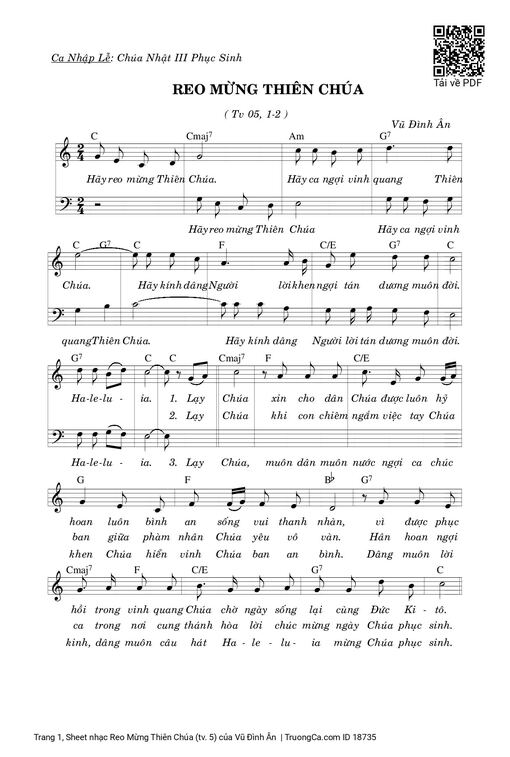 Reo Mừng Thiên Chúa (tv. 5)