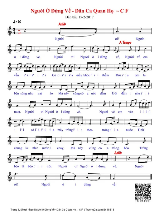 Người Ở Đừng Về