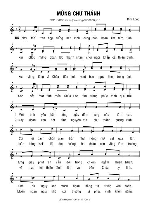 Mừng Chư Thánh - Kim Long