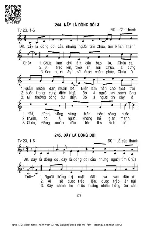 Thánh Vịnh 23, Này Là Dòng Dõi Iii