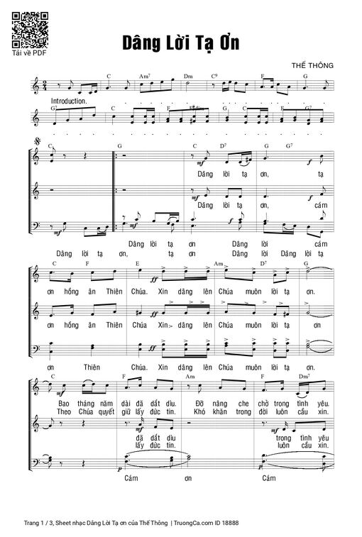 Dâng Lời Tạ ơn