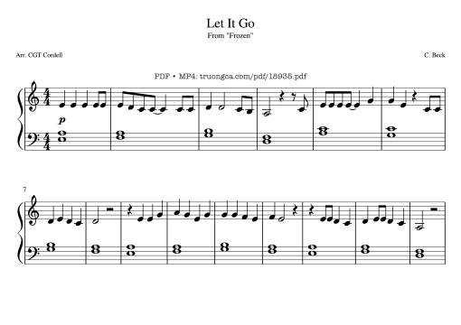 Let It Go Piano (kid)