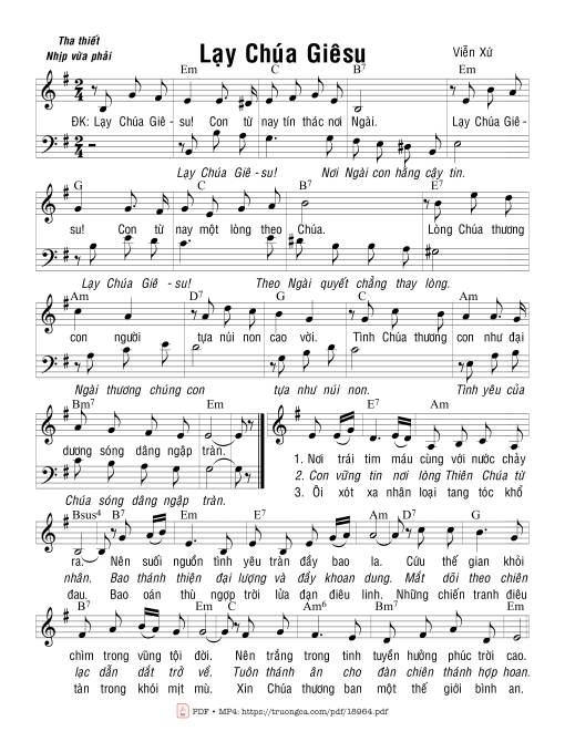 Lạy Chúa Giêsu - Viễn Xứ