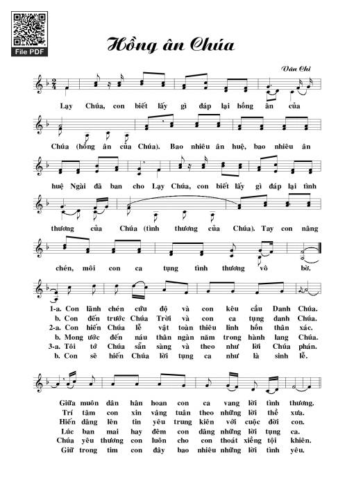 Hồng ân Chúa - Văn Chi