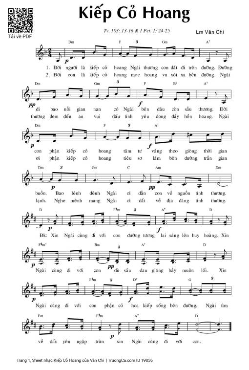 Kiếp Cỏ Hoang - Văn Chi