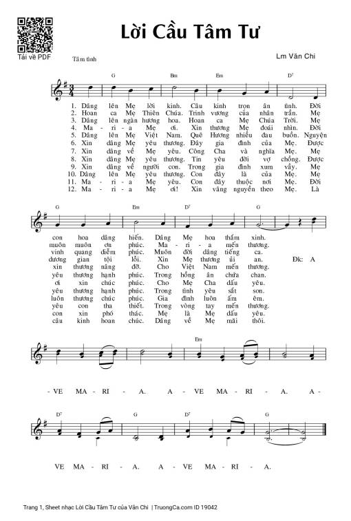 Lời Cầu Tâm Tư