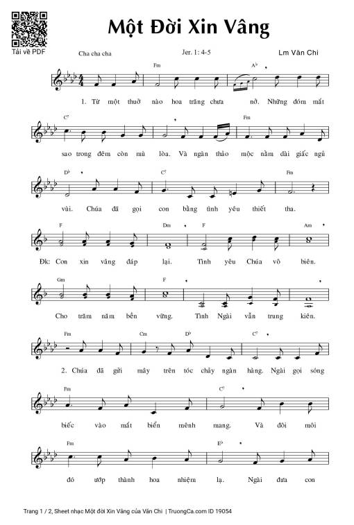 Một đời Xin Vâng