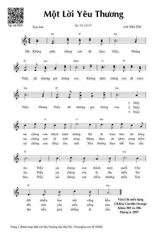 Một Lời Yêu Thương