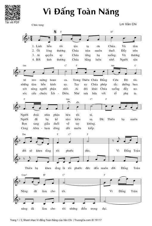 Vì đấng Toàn Năng