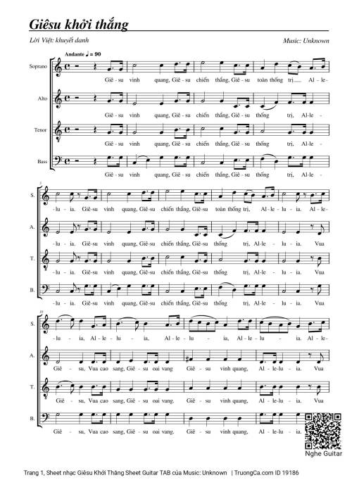 Giêsu Khởi Thắng (5 bè)