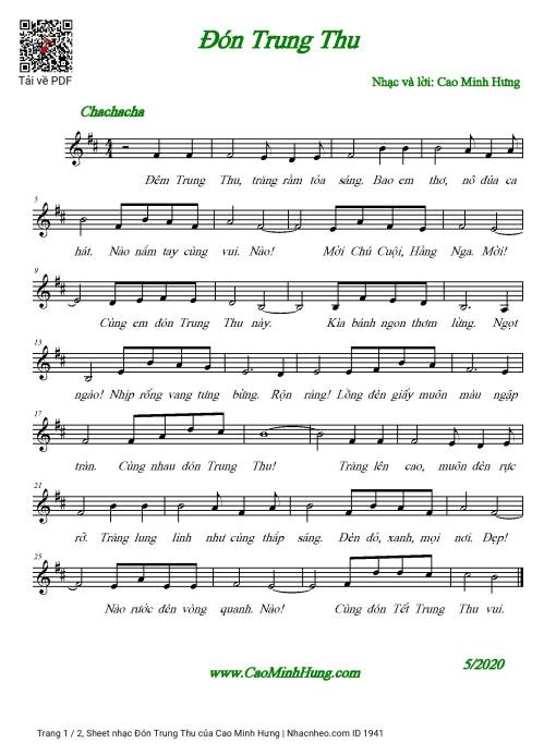 Đón Trung Thu - Cao Minh Hưng