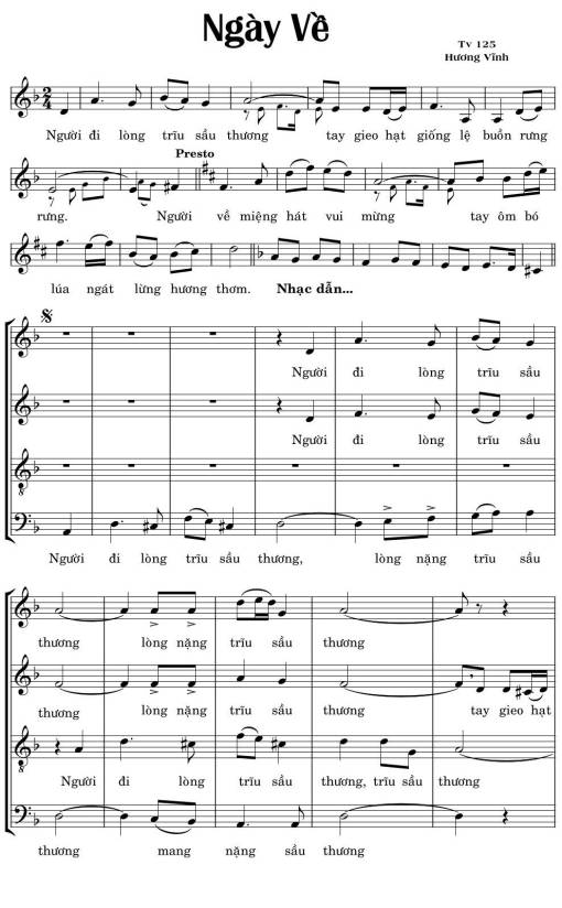 Thánh Vịnh 125, Ngày Về